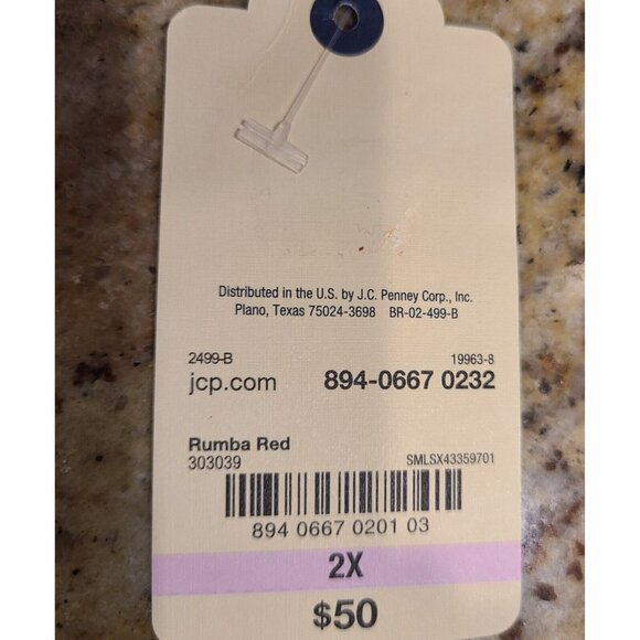 New! St. John’s Bay Womens Plus Size 2X Quilted Puffer Vest Full Zip Pocket Red - Picture 7 of 12